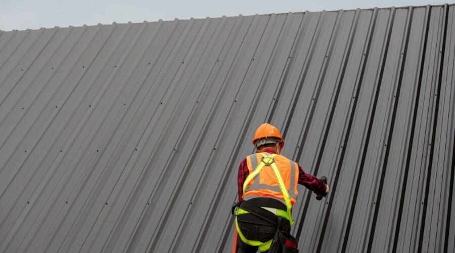 Professional metal roof installation services in Lake, MS